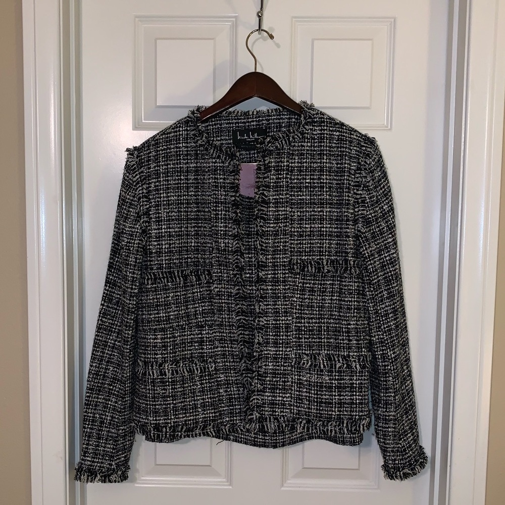 Nicole Miller Tweed Skirt Suit Set